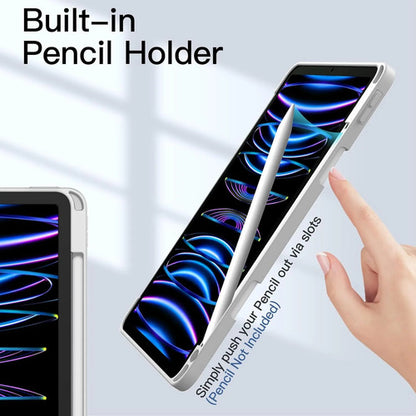 Funda Para iPad Pro 11 Pulgadas Con Soporte Para Lapiz Plateado