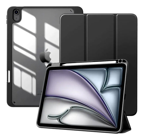 Funda Hibrida Para iPad Air 11'' 2025 M3/2024 M2 Negro