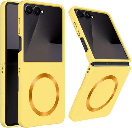 Funda Para Samsung Galaxy Z Flip 7 (magsafe) Amarillo