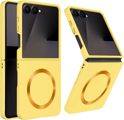 Funda Para Samsung Galaxy Z Flip 7 (magsafe) Amarillo