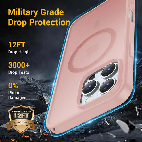 Funda Transparente Temdan Para iPhone 16 Pro Max, Compati... Rosa Claro