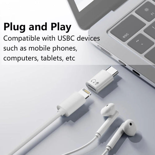 Adaptador De Audio Usb-c A Lightning (auriculares/micrófono)