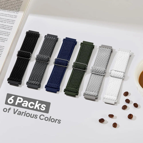Correas Elásticas Para Samsung Galaxy Watch 7 6 5 4 Azul Marino 2 Cm