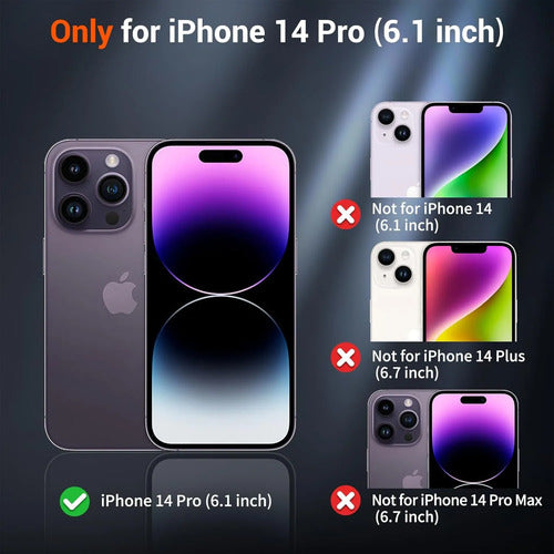 Funda Magnética Supfine Para iPhone 14 Pro Rosa Lisa