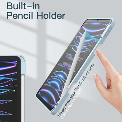 Funda Para iPad Pro 11 Pulgadas Con Soporte Para Lapiz Azul Claro