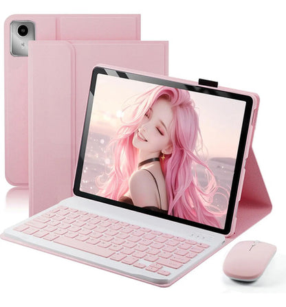 Funda Con Teclado Para Lenovo Tab M11/k11 Lte 2024 11 Rosa