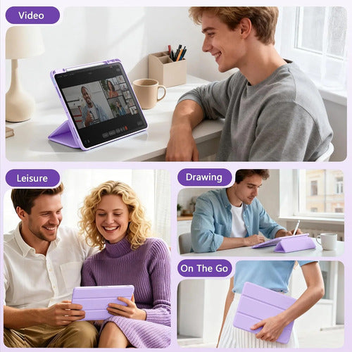 Funda Para iPad Air M4 De 13 Pulgadas Lavanda