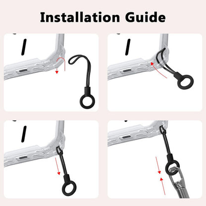 Funda Para iPhone 17 Pro Con Correa Ajustable Negro