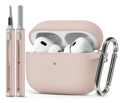 Funda R-fun Para AirPods Con Kit De Limpieza Rosa Claro