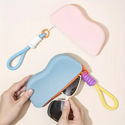 Estuche De Silicona Para Lentes Rosa Chicle