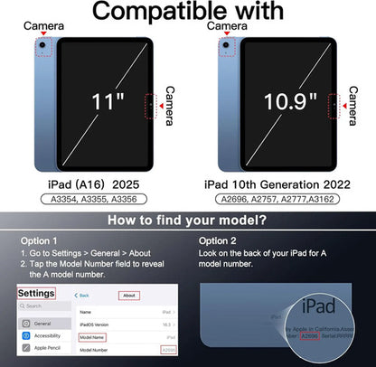 Funda Jetech 3191 Carcasa Giratoria Para iPad 11