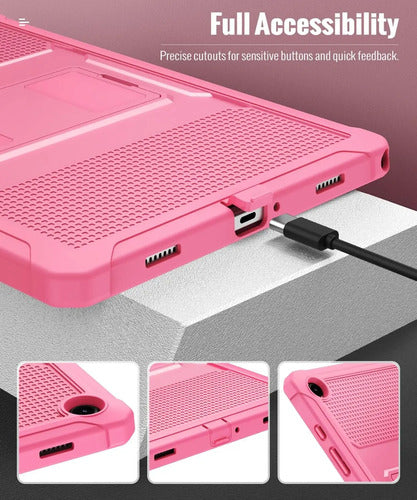 Funda Para Galaxy Tab A9 Plus 11-inch 2023, Negra Rosa Chicle