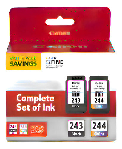 Dúo De Cartuchos De Tinta Canon Compatibles - Negro Y Color