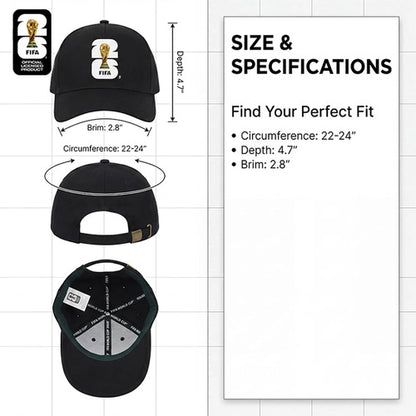 Gorro Fifa World Cup 2026 Negro Lisa Único