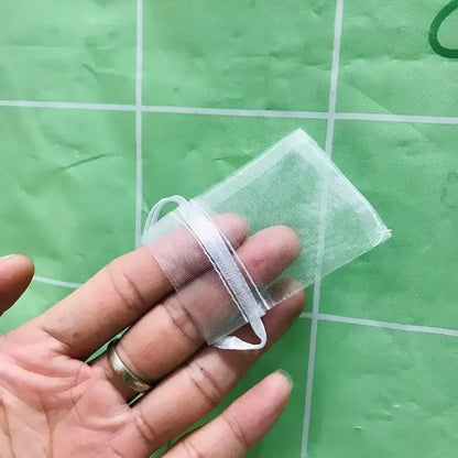 100 Bolsas De Organza Para Regalos Y Fiestas Blanco