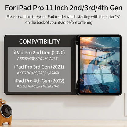 Funda Con  Teclado Para iPad Pro 11'' Gen Negro