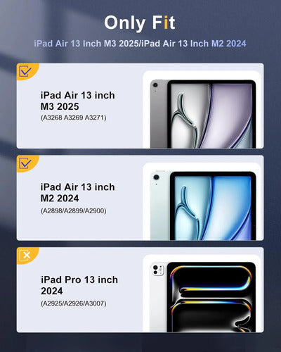 Funda Para iPad Air 13'' Con Soporte Para Lápiz Gris