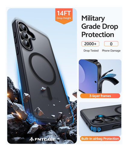 Funda Para Samsung Galaxy S25 Fe, Negra, 6.7 PuLG Negro