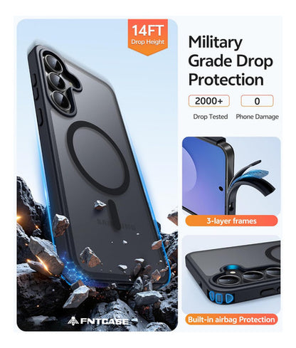 Funda Para Samsung Galaxy S25 Fe, Negra, 6.7 PuLG Negro