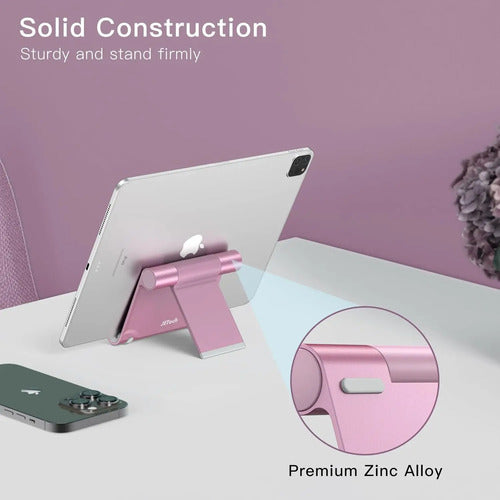 Soporte Ajustable Para Tablet Jetech Oro Rosa