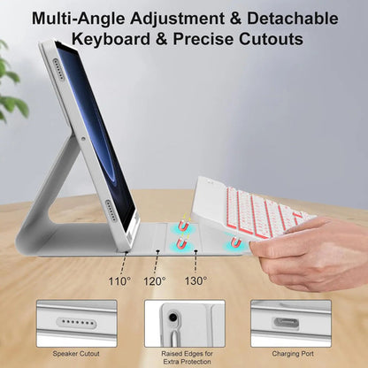 Funda Con Teclado Para Samsung Galaxy Tab S10 Fe/s9 Fe 5g... Gris