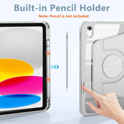 Funda Giratoria Para iPad Gris