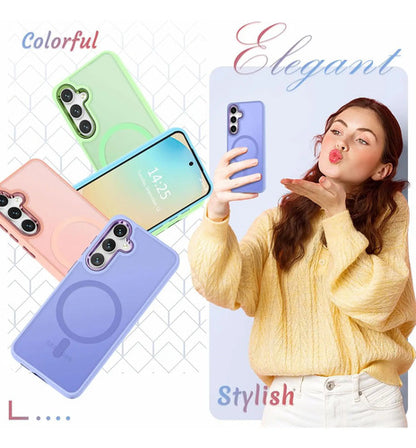 Funda Magnética Mate Para Samsung Galaxy S24 Fe, Lavanda Lavanda