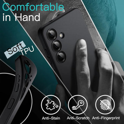 Funda Slim Para Samsung Galaxy S25 Negro Liso