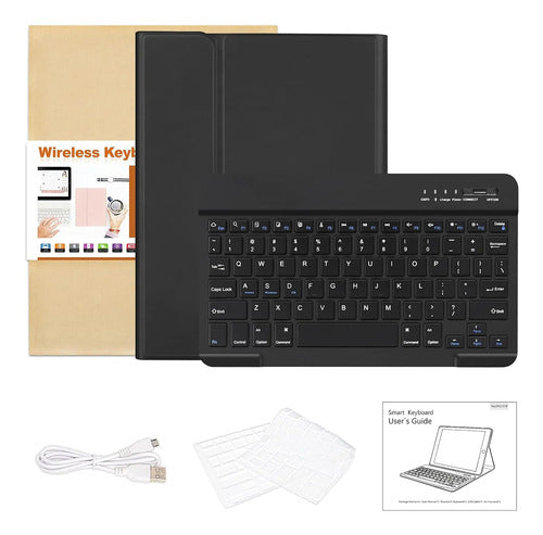 Funda Con Teclado Para iPad Air Y Pro De 11 Pulgadas Negro
