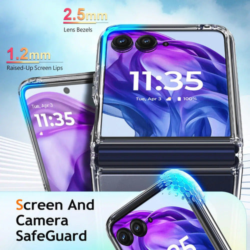 Funda Magnética Para Motorola Razr Ultra 2025, Transparente Transparente