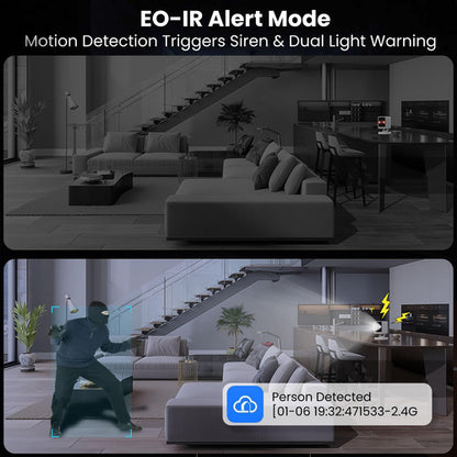 Cámara Seguridad 2k Ultra Hd Con Visión Nocturna Y Audio Blanco