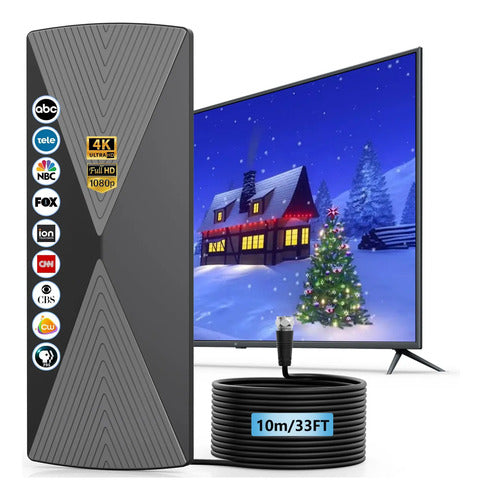 Receptor De Tv Hd De Ultra-alcance Antena 2025 - Transmis...