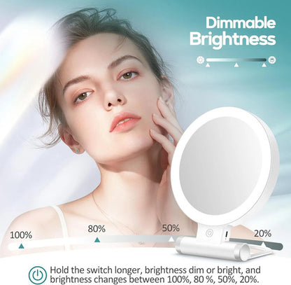 Espejo De Maquillaje Con Luz Blanco