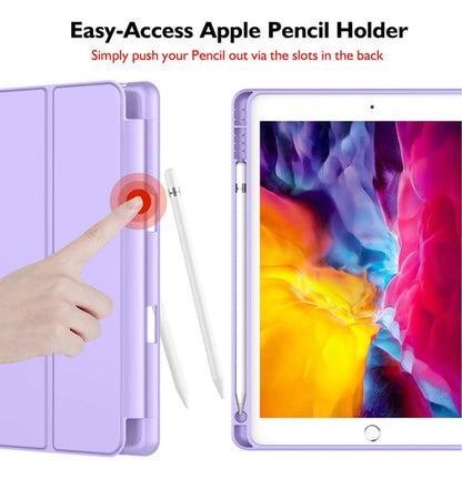 Funda Para iPad 9.7 Con Porta Lápiz Y Protección Completa Violeta