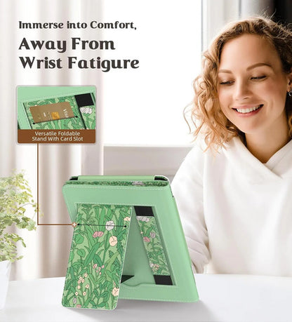 Funda Moko Para Kindle Con Auto Wake/sleep Verde Oscuro