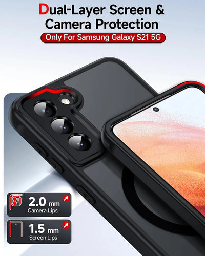 Funda Para Galaxy S21 Negro Liso