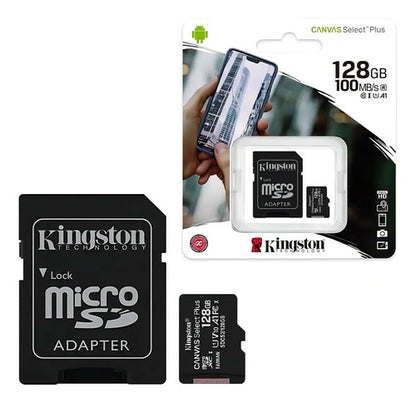 Tarjeta De Memoria Kingston Sdcs2sp Canvas Select Plus Con Adaptador Sd 128gb