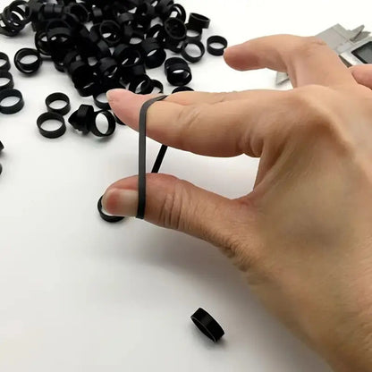 50 Pcs Bandas De Goma De Silicona Para Organizar Cable