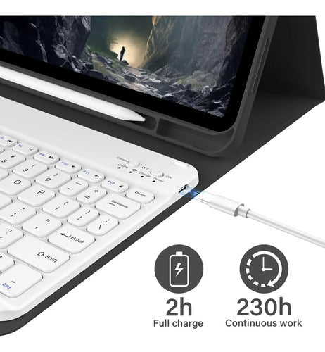 Funda Con Teclado iPad De 10a/11a Gen. 11/10.9 PuLG, A16 Negro