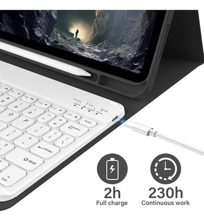 Funda Con Teclado iPad De 10a/11a Gen. 11/10.9 PuLG, A16 Negro
