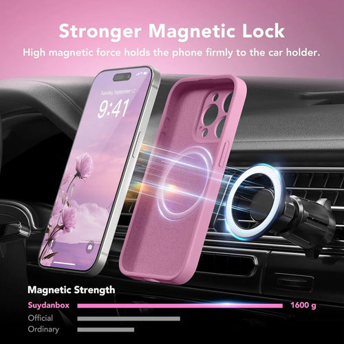Funda Magnética Para iPhone 14 Pro Negro