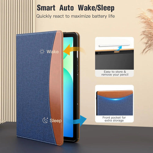 Funda Para Samsung Galaxy Tab S10 Lite/s10 Fe/s9 Fe/... Azul Oscuro