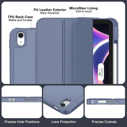 Funda Para iPad A16 / 11 Generacion Con Soporte Para Lápiz Azul