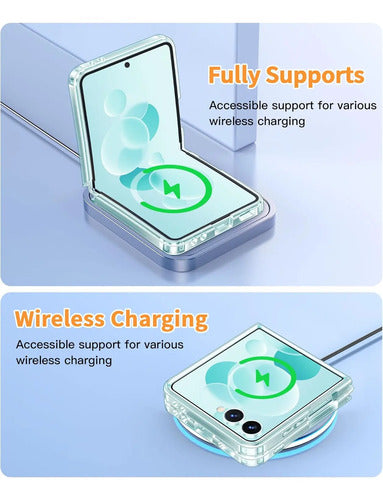 Funda Magnética Para Samsung Galaxy Z Flip 7 Transparente