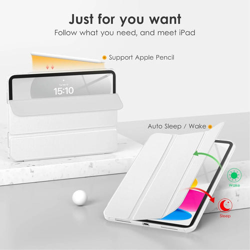 Funda Para iPad A16 11'' Y iPad 10.9'' Blanco