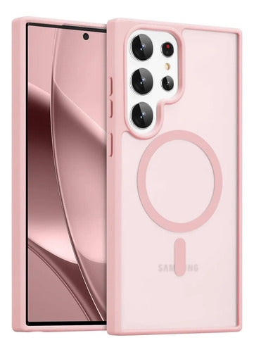 Funda Magnética Para Samsung Galaxy S23 Ultra Rosa