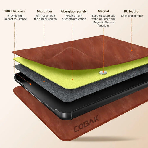 Funda Premium Para Kindle Paperwhite 12ª Generación 2024 7 Marrón