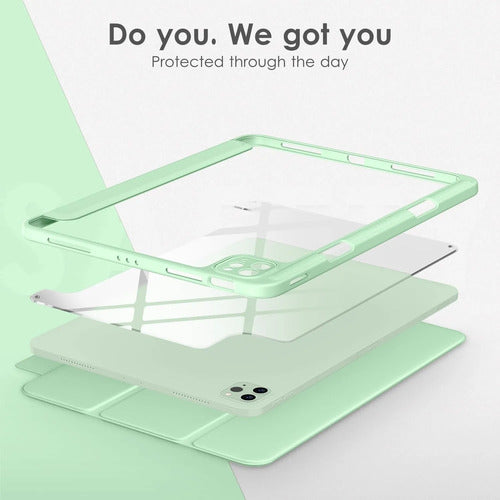Funda iPad Air 11 2024/2025 Y iPad Pro 11'' (4ta/3ra Gen) Verde Claro