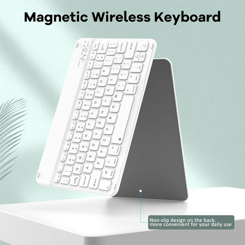 Funda Con Teclado Bluetooth Para iPad Air 11'' M3/m2 & Air Verde Oscuro