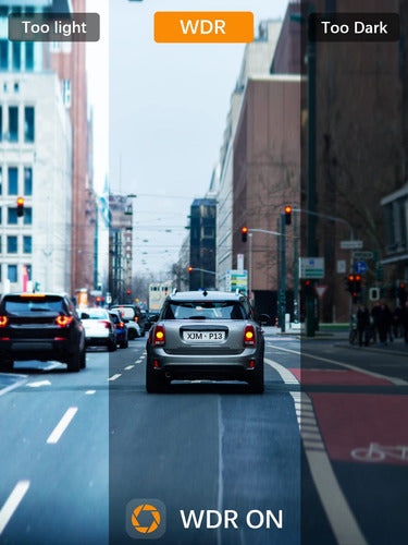Cámara Compacta Para Auto 1080p, Wifi, Visión Nocturna Y Wdr Color